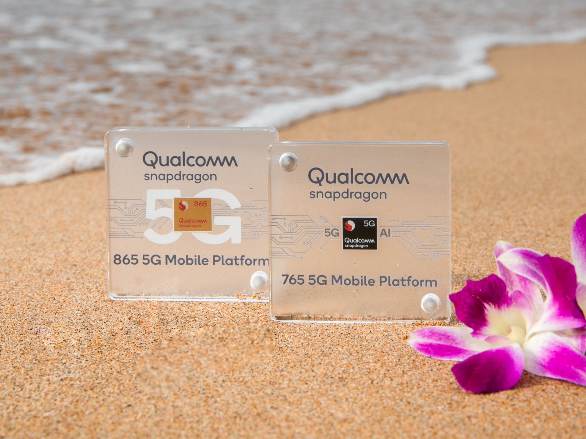 qualcomm snapdragon 865 5g and 765 5g mobile platform chip cases outdoors in maui