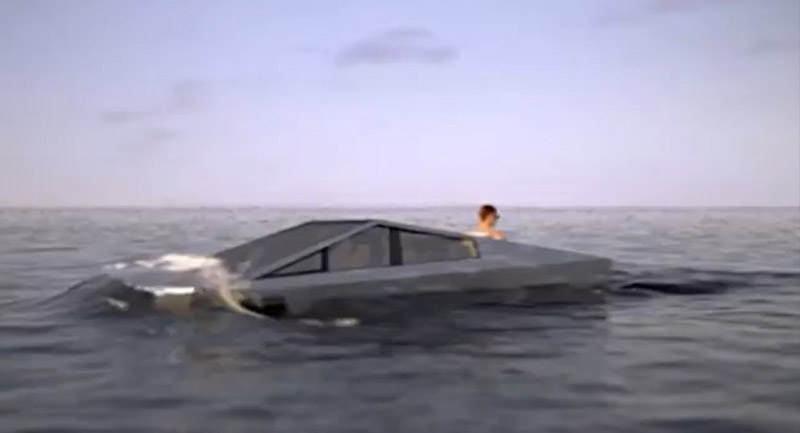 tesla cybertruck amphibie