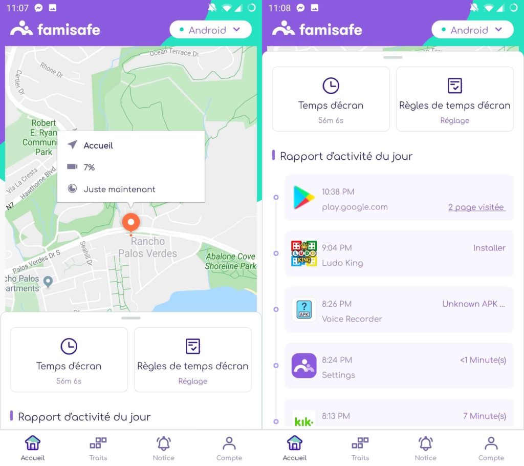 Image 3 : Localisez le smartphone de votre ado grâce à FamiSafe