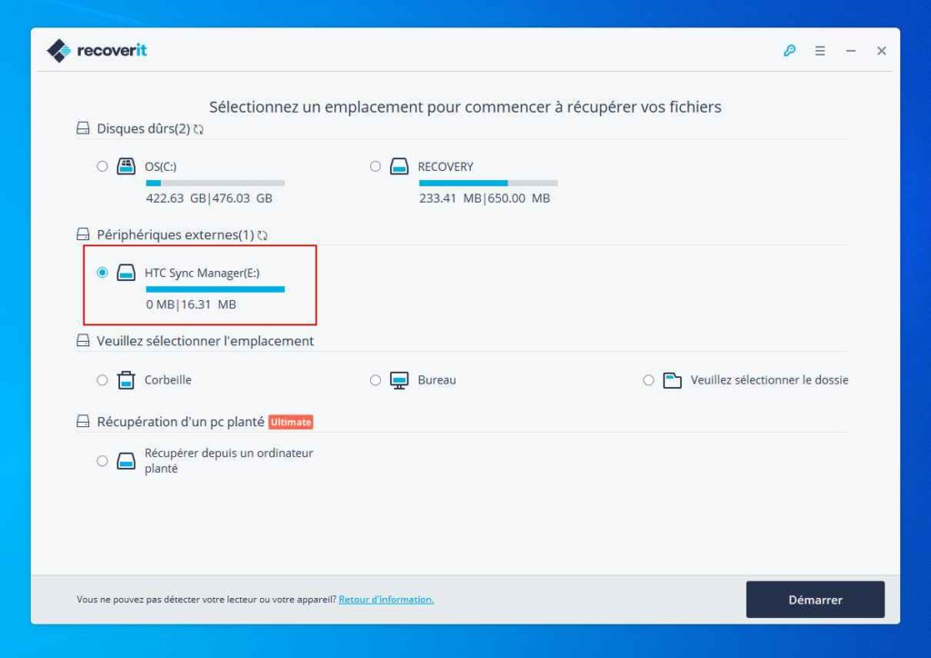 Image 10 : Comment récupérer ses données perdues avec Recoverit ?