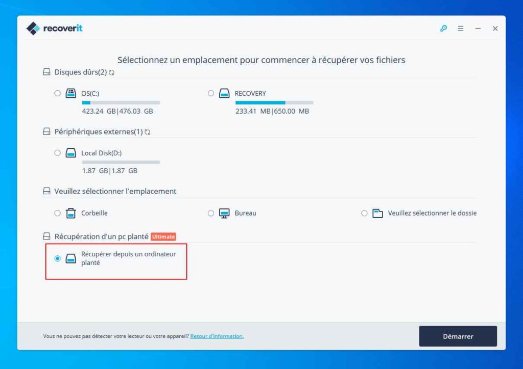 Image 13 : Comment récupérer ses données perdues avec Recoverit ?