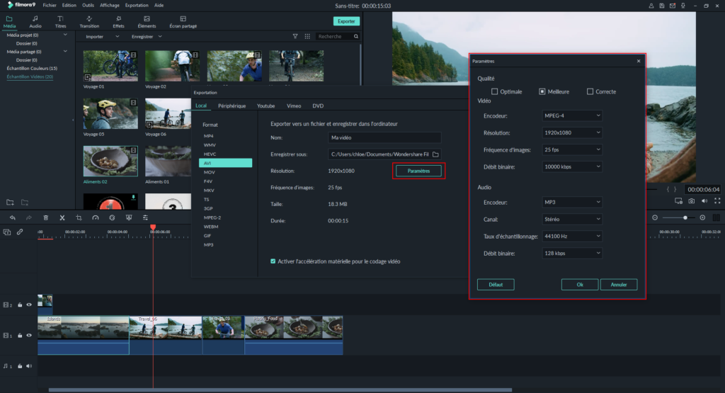 Image 18 : Montez facilement des vidéos de qualité professionnelle avec Filmora9