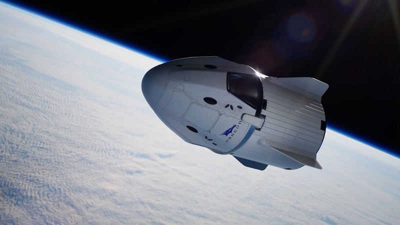 Image 1 : SpaceX : le premier vol habité aura lieu au printemps, a annoncé Elon Musk