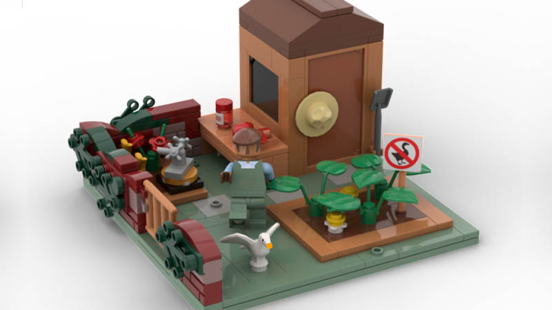 Image 1 : Lego Ideas : bientôt un set du jeu Untitled Goose Game ?