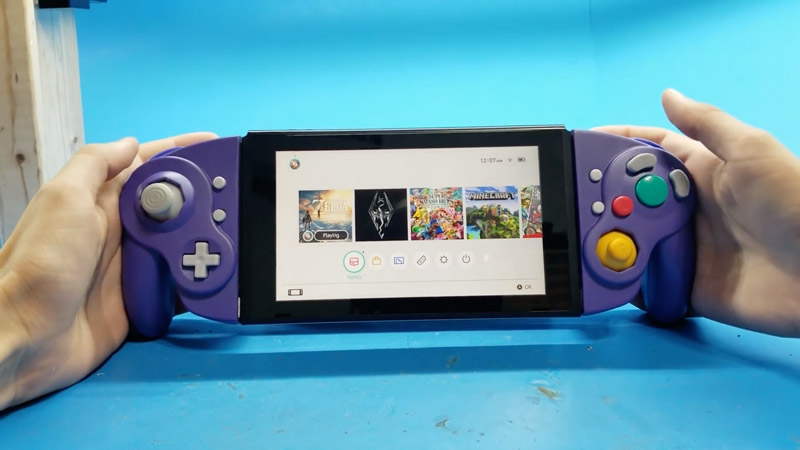 Nintendo Switch Joy con GameCube modder