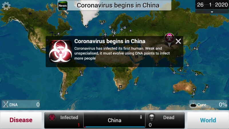 Résultat de recherche d'images pour "coronavirus plague inc""