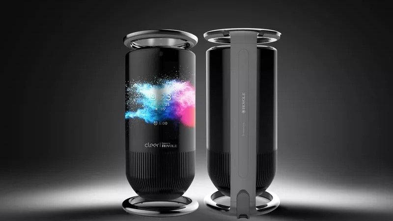 Image 1 : Royole Mirage : une enceinte connectée à écran circulaire en lévitation
