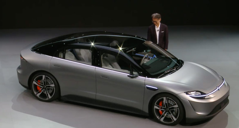 Image 1 : Sony surprend avec un concept de véhicule électrique, la Vision S
