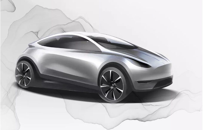 Image 1 : Tesla dévoile un Model 3 compact pour inspirer ses futurs designers chinois