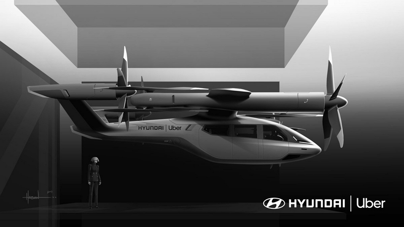 Image 1 : Taxi volant : voici le concept d'Uber et Hyundai