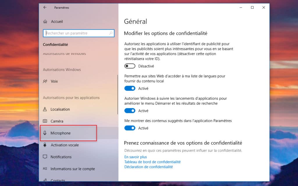 Image 2 : Windows 10 : comment désactiver ou supprimer le micro ?