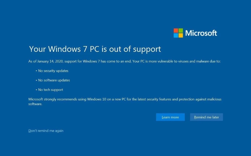 Image 1 : Windows 7 : voici un hack pour continuer à avoir les mises à jour de sécurité