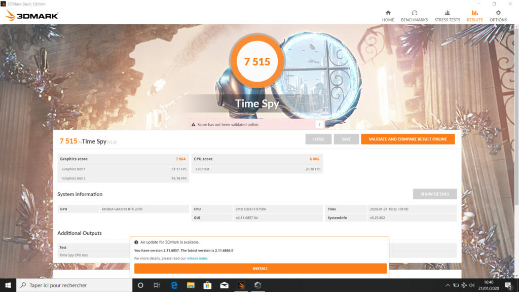 Image 8 : Test de l'Asus Zephyrus S GX532 : un PC gaming dopé à la RTX 2070