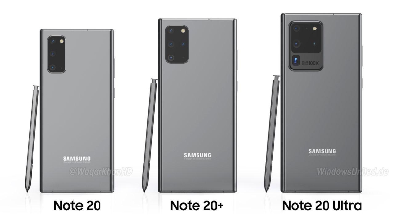 Image 4 : Galaxy Note 20 : les premiers rendus fuitent après l’annonce de l’écran ultra-incurvé