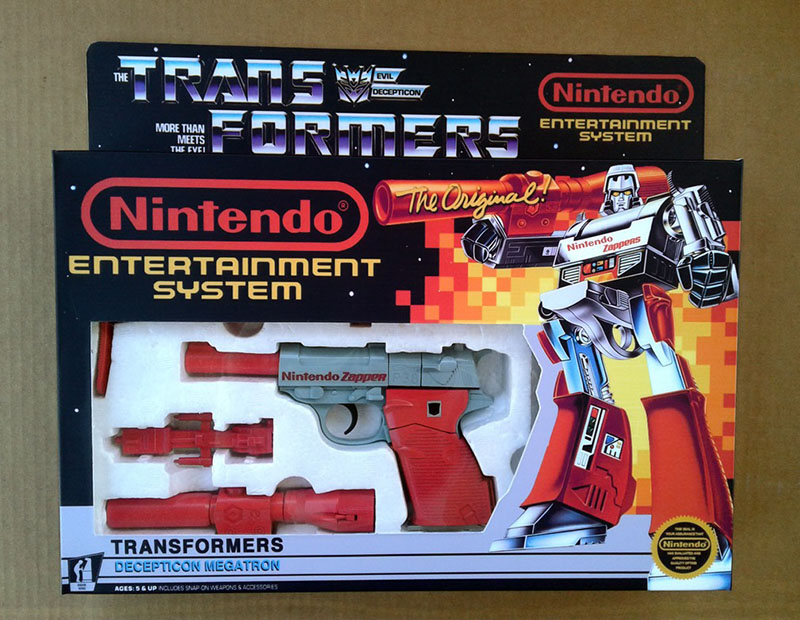 nintendo zapper transformers megatron