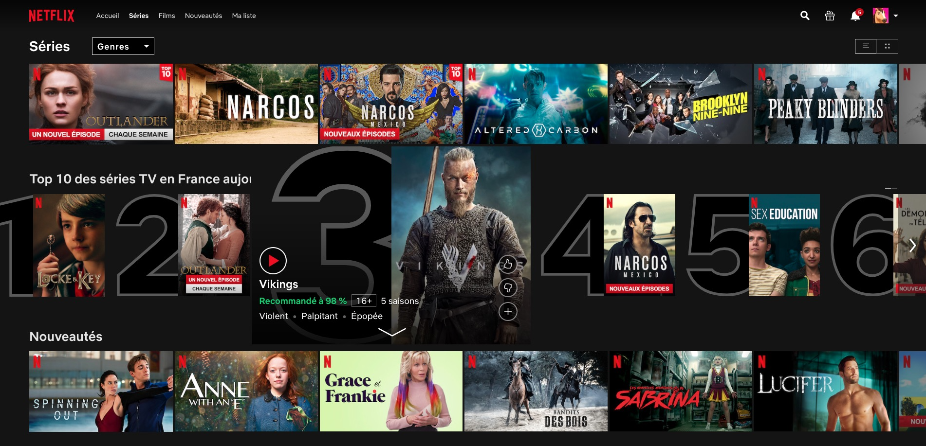 Netflix  quels sont les films et séries les plus regardés