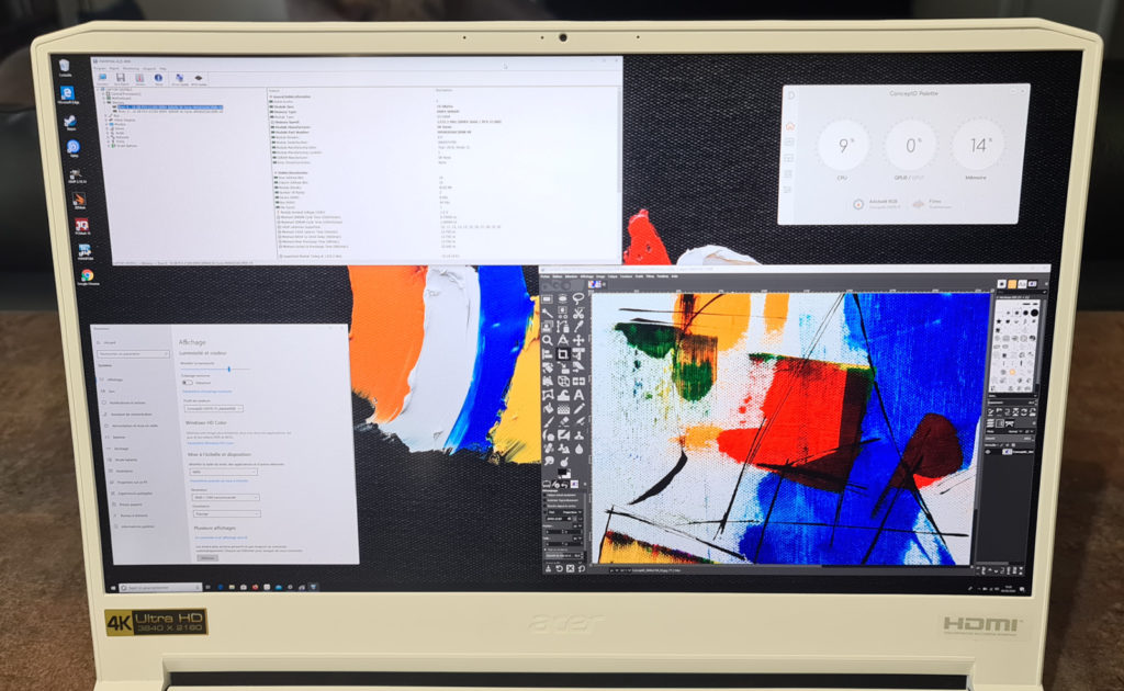 Image 10 : Test Acer ConceptD 7 : un PC portable élégant et performant au service des infographistes