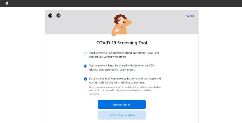Image 2 : Covid-19 : Apple lance une application et un site web dédiés au dépistage du coronavirus