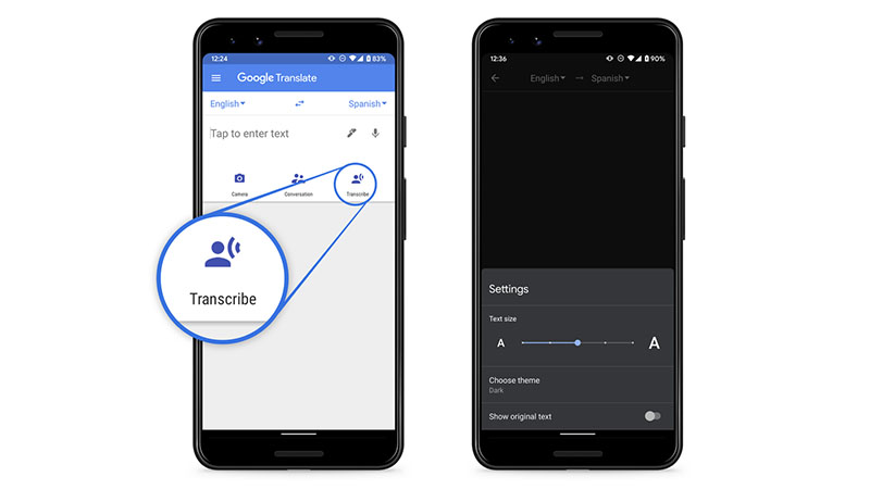 Image 1 : Google Translate permet maintenant la transcription automatique de conversations sur Android