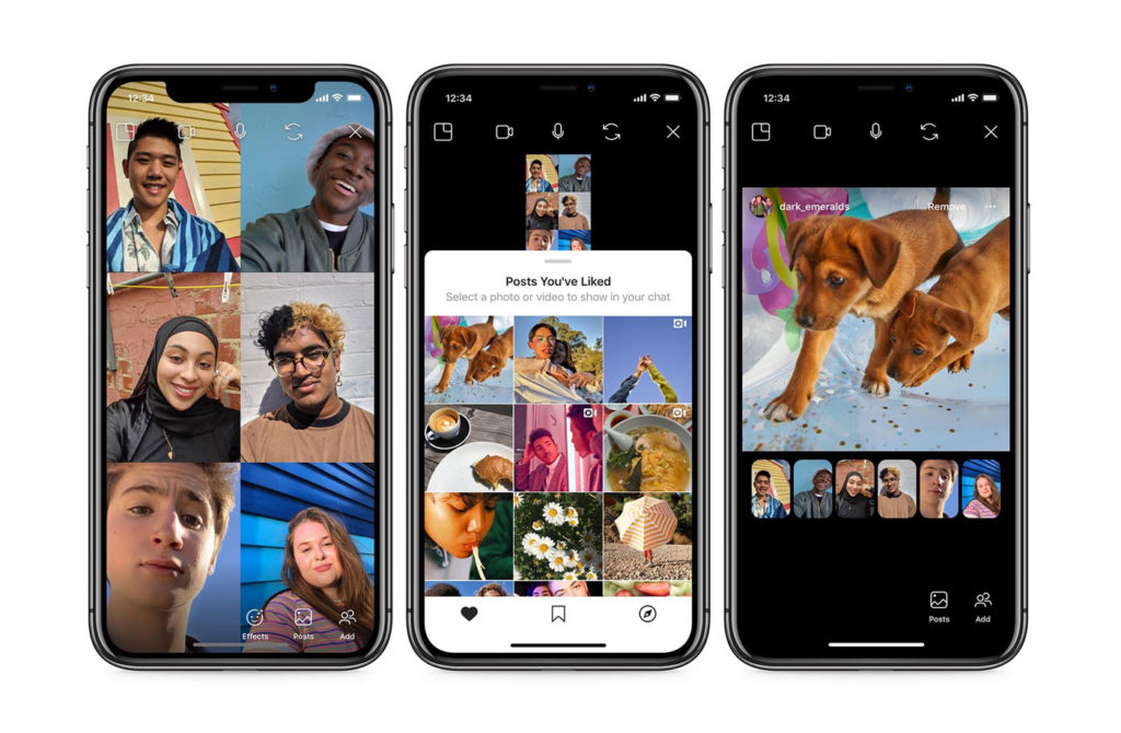 Image 2 : Instagram lance une fonction de chat vidéo pour surfer à plusieurs