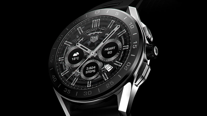 Image 1 : Tag Heuer dévoile sa nouvelle montre connectée de luxe sous Wear OS