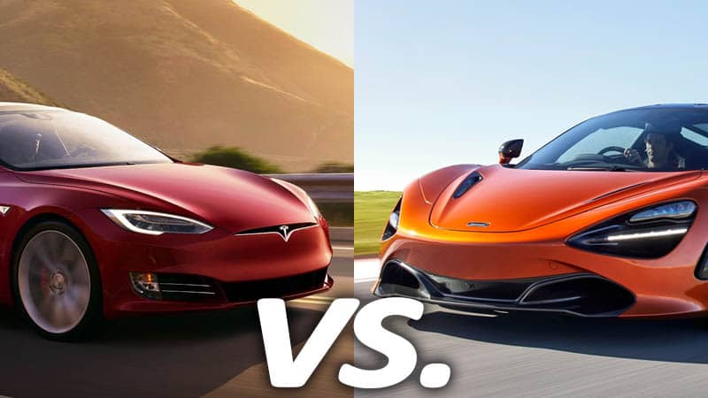 Image 1 : Tesla Model S P100D contre McLaren 720S, regardez qui gagne en mode dragster