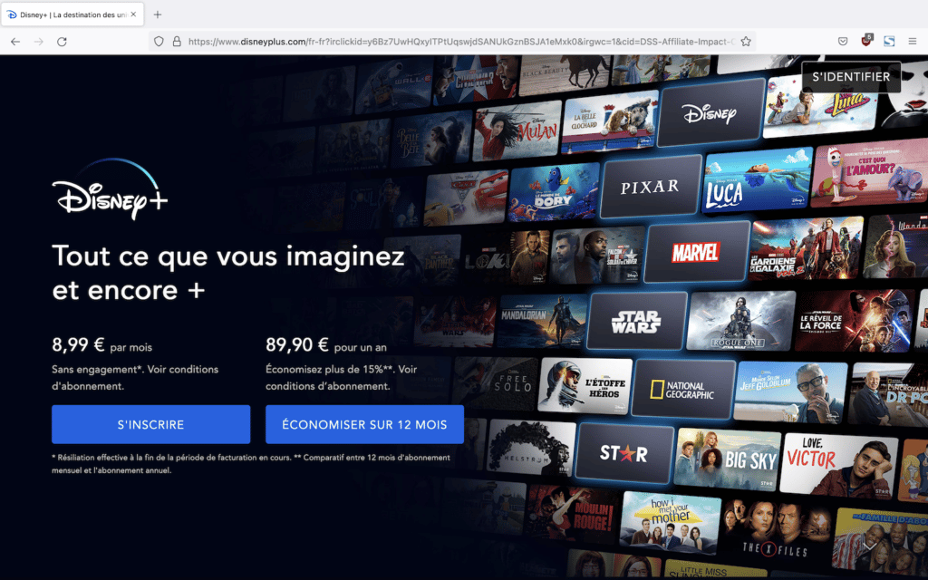 S'abonner à Disney+