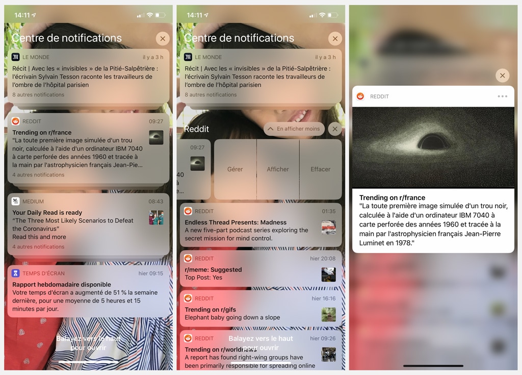 Image 2 : iPhone SE : l’Haptic Touch ne fonctionne pas sur les notifications, comment contourner le problème ?