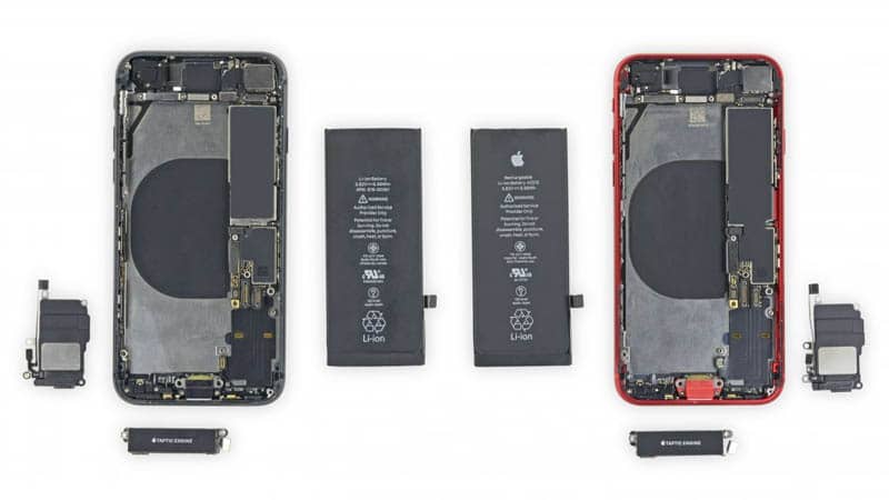 Image 1 : iPhone SE : ces composants de votre iPhone 8 peuvent servir à le réparer