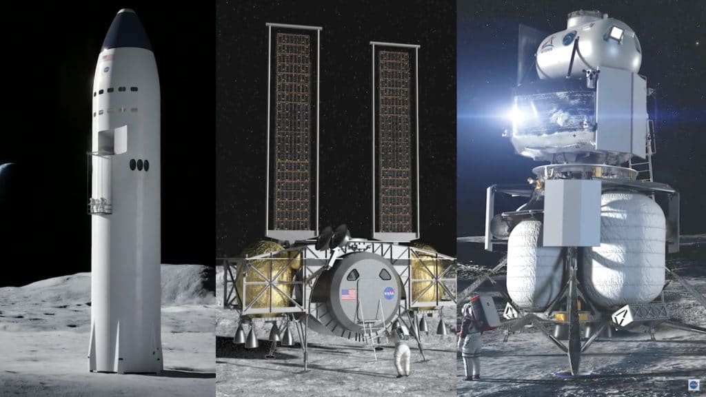 Image 1 : Objectif Lune : la NASA choisit SpaceX, Blue Origin et Dynetics pour concevoir son module lunaire