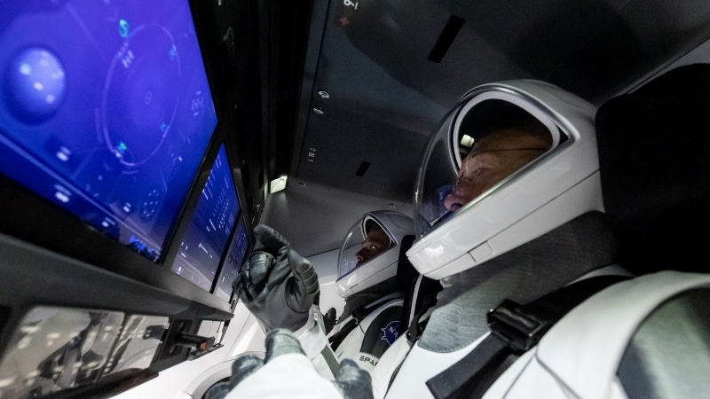 Image 2 : NASA : découvrez l’ultime répétition des astronautes dans leur combinaison SpaceX avant le décollage