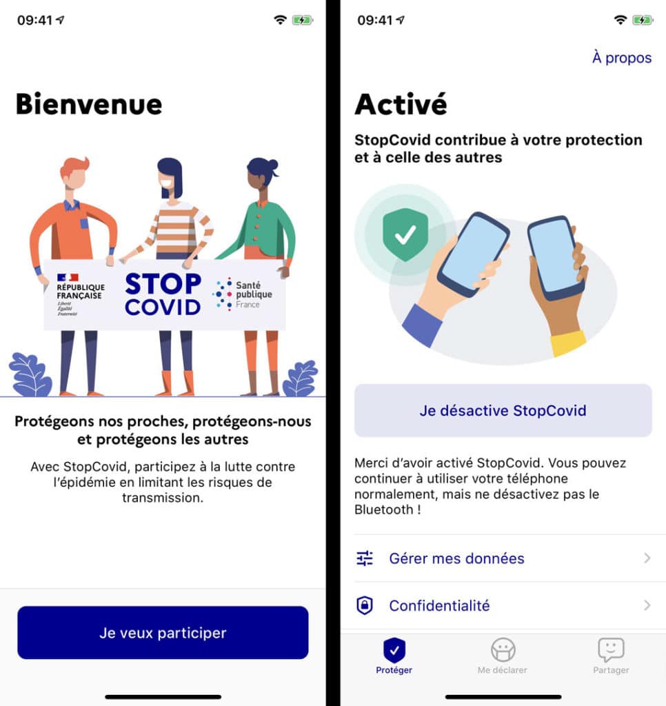 Image 2 : StopCovid : premières captures d’écran de l’application de contact tracing contre le Covid-19