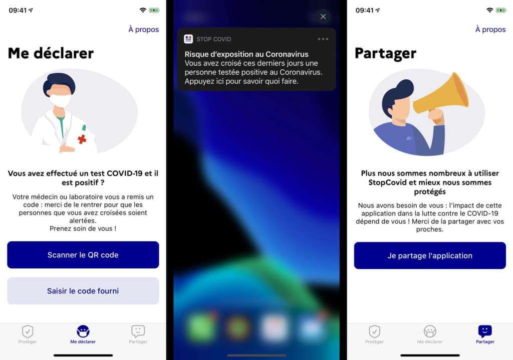 Image 3 : StopCovid : premières captures d’écran de l’application de contact tracing contre le Covid-19