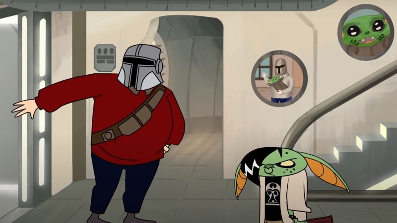Bebe Yoda En Pleine Crise D Ado Dans Une Parodie De The Mandalorian