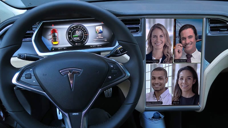 Image 1 : Elon Musk confirme que les appels vidéo vont arriver dans ses Tesla