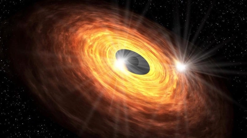 Image 1 : Le trou noir supermassif au centre de la Voie lactée nous fait de l'œil
