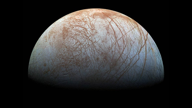 Image 1 : Juno : la NASA capture cette image incroyable d'Europe, le satellite de Jupiter