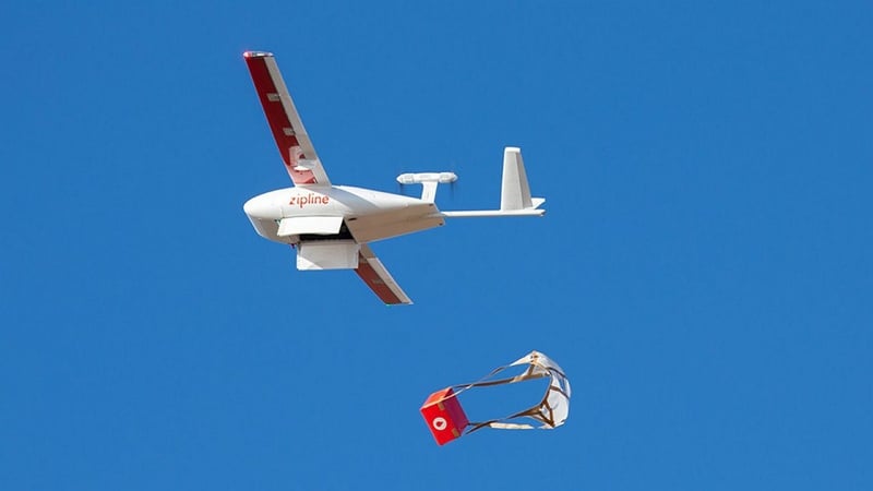 Image 1 : Covid-19 : Aux États-Unis, des drones effectuent des livraisons sans contact