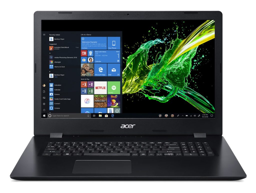 Image 1 : Le PC portable 17,3 pouces Acer Aspire 3 (Intel Core i5) à 600 €