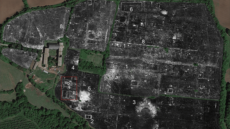 Vue GPR de Falerii Novi