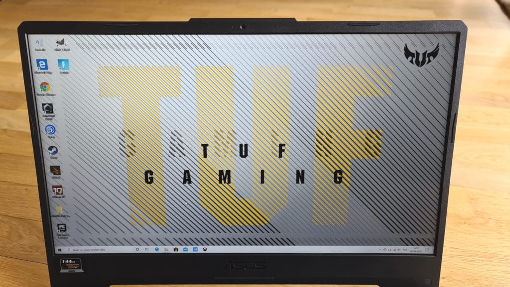 Image 13 : Test Asus TUF Gaming A15 (TUF566IV-AL155T) : le Ryzen 7 4800H d'AMD au service d'un notebook gamer efficace