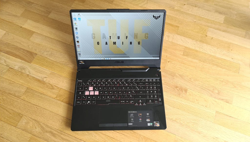 Image 3 : Test Asus TUF Gaming A15 (TUF566IV-AL155T) : le Ryzen 7 4800H d'AMD au service d'un notebook gamer efficace