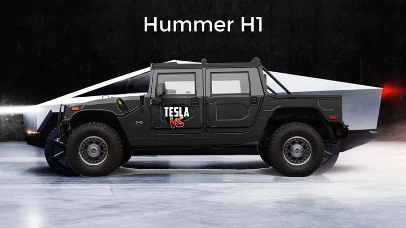 Tesla Cybertruck vs Hummer H1
