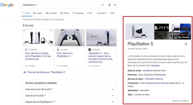 Image 1 : Facebook voudrait ajouter des informations Wikipédia aux résultats d’une recherche
