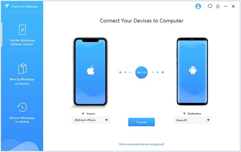 Image 1 : Comment transférer facilement vos données WhatsApp de votre mobile Android à votre iPhone et vice et versa ?