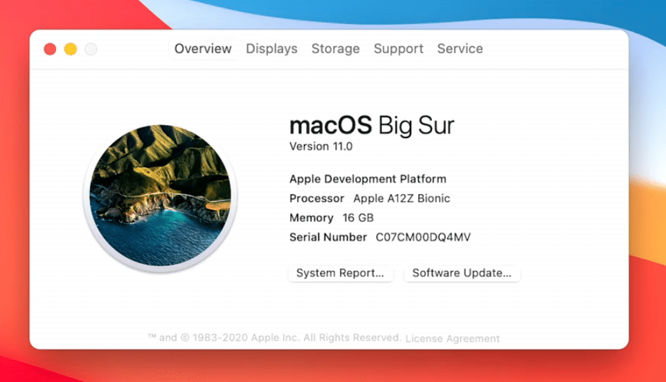 Apple macOS Big Sur