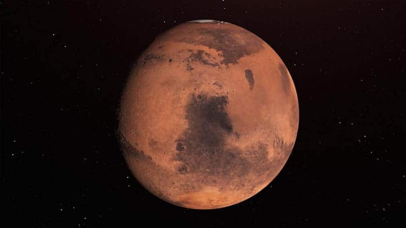 Image 1 : La planète Mars aurait eu des anneaux dans le passé
