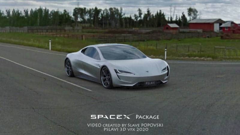 Image 1 : Une vidéo montre la Tesla Roadster SpaceX réaliser le 0 à 100 km/h en 1,1 seconde