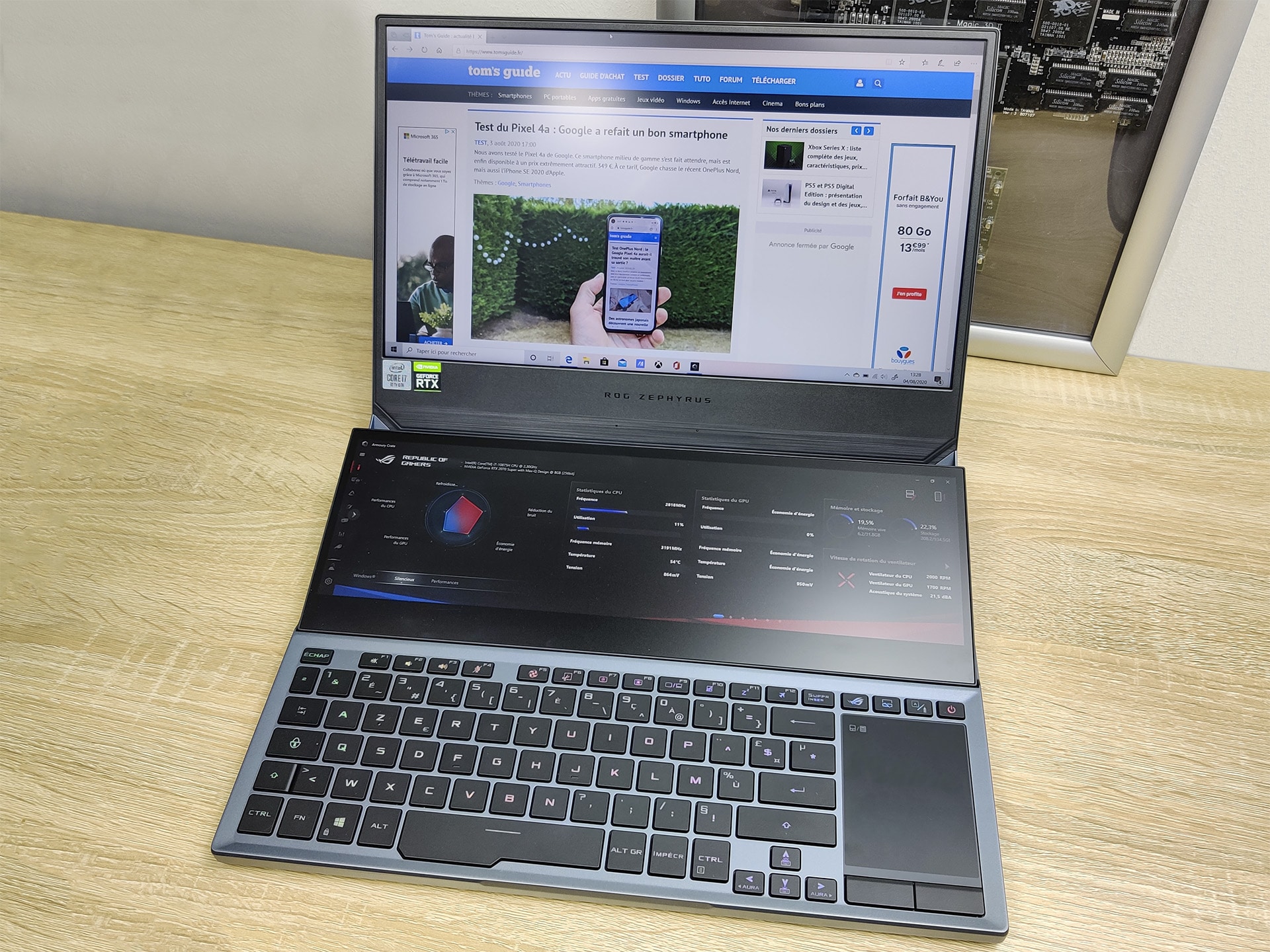 Test du ROG Zephyrus Duo 15 : le notebook gaming dual-screen d