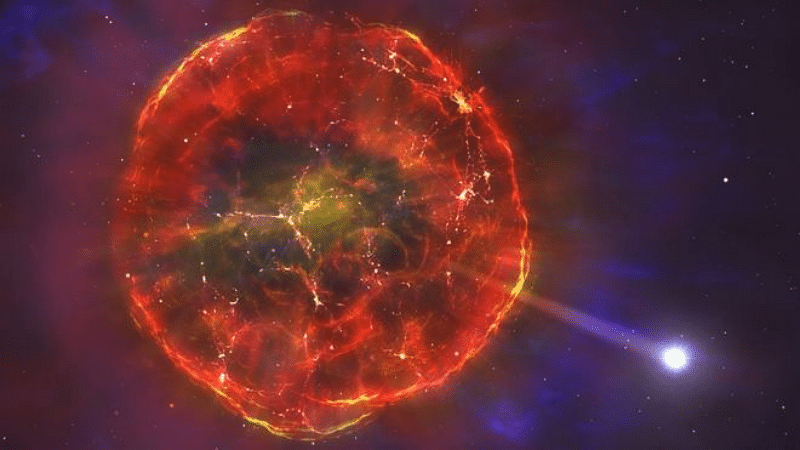 Image 1 : Une supernova thermonucléaire éjecte une étoile naine blanche dans la Voie lactée